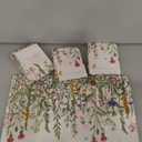 Rustic Wildflower Floral Placemats Set of 4 Spring Summer Vintage Flowers Plants Herbs Linen Table Mats 12x18 Inch Seasonal Flower Decorative Place mats for Farmhouse Kitchen Dining Decoration