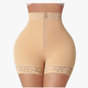 FeelinGirl Body Shaper for Women Butt Lifting Shapewear Tummy Control Panties with Hook Zipper Closure S