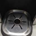 Single Serve Coffee Maker for K-Cup Pod and Grounds, Hot and Iced Coffee Maker with 5 Brew Sizes, 50oz Removable Reservoir, Fast Brewing One Cup Coffee Machine, Stainless Steel, Black