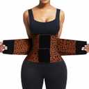 Waist Trainer Belt Waist Cincher Trimmer Ab Belt Tummy Control Body Shaper with Triple Wrap Women and Men, Large