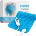 HYLEORY Heating Pad for Back,Neck,Cramps Pain Relief - 6 Heat Settings,Auto Shut Off,Moist Heat Options for Electric Heating Pad,Machine Washable,Gifts for Women,Black,12" x 24"