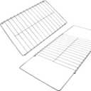 2Pack Adjustable Extendable Oven Rack, Wire Racks, Universal Telescopic Oven Cooker Shelf Rack For Whirlpool Frigidaire GE Kenmore Ovens. Adjusts from 14.5 Inches - 25.5 Inches Wide.