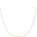 Amazon Essentials Sterling Yellow Gold Thin 0.8mm Box Chain Necklace