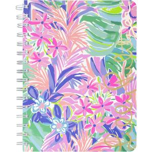 Lilly Pulitzer Hardcover Mini Spiral Notebook, 8.25" x 6.5" Small Journal with 160 College Ruled Pages, It Was All A Dream