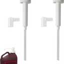 Upgraded 2-Pack 53mm Syrup Pump with Leak-Proof Device for Hershey's Chocolate Syrup Bulk Jug - Ideal Pump for Syrup Bottle, Chocolate Syrup Dispenser Accessories for Hershey