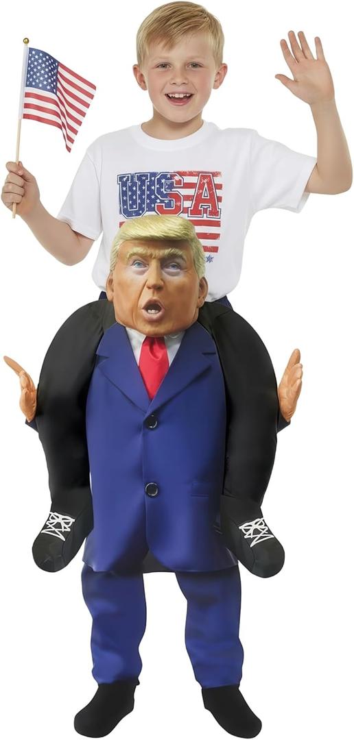 Morph Costumes Kids American President Costume Ride On Halloween Piggyback Costume, One Size