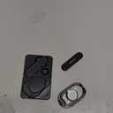 Phone Ring Holder Finger Kickstand 360Rotation Cellphone Back Grip Foldable Cell Phone Stand for Desk Compatible with iPhone iPad Smartphones Tablets (Black)