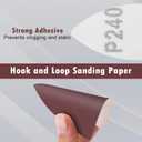 4 x 100 Pcs Mouse Detail Sander Sandpaper, Oscillating Multi Tool Sanding Pads, 3-1/8 inch & 2 Inch Triangular Sanding Sheets Kit, Assorted 60/80/120/180/240 Sanding Pads for Mouse Sander