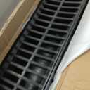 VEVOR Trench Drain System, Channel Drain with Plastic Grate, 5.9x5.1-Inch HDPE Drainage Trench, Black Plastic Garage Floor Drain, 3x39 Trench Drain Grate, with 3 End Caps, for Garden, Driveway-3 Pack