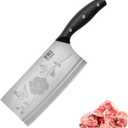 Meat Cleaver Knife 7.5 Inch, Ultra Sharp Chinese Chef's Knives, Full-tang Chopping Knife, 30Cr13 Steel Blade Thickness 2.5 mm, TJ SEGA Series TC1705