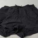 ATTRACO Women Swim Shorts Side Split Swim Trunk 2 in 1 Board Shorts with Pockets Swim Bottom (XX-Large, Black(zip Pocket))