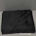 Niagara Satin Queen Bed Sheet Set 4 Pieces Black Silky Smooth Bridal Satin Deep Pocket Fitted, Flat, 2 Pillow Cases Wrinkle Stain, Fade Resistant (Black Satin, Queen)