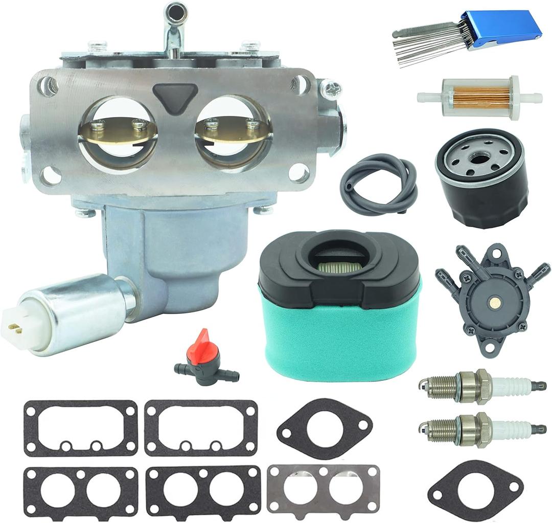 Carburetor Compatible with BS 796227 Carburetor Nikki V-Twin Models 40G777 40H777 44M777 44P777 44S677 Engine Lawn mower with air filter sets