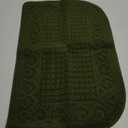COSY HOMEER 39X20inch Anti Fatigue Kitchen Rug Mats are Made of 100% Polypropylene Half Round Rug Cushion Specialized in Anti Slippery and Machine Washable,Green
