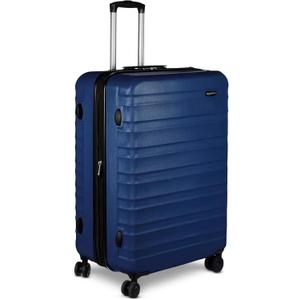Amazon Basics 30" Hardside Large Checked Luggage with Multi-directional Wheels, Expandable for Up to 15% More Space, Scratch-Resistant Hardshell, Navy Blue
