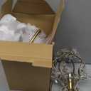 Gold Crystal Vintage Wall Sconces Set of 2 Indoor Hardwired Wall Light Fixture, Modern Wall Mount Lamp Light for Bedroom Living Room Bathroom Vanity Light Hallway Light Fixture Decor LED E12