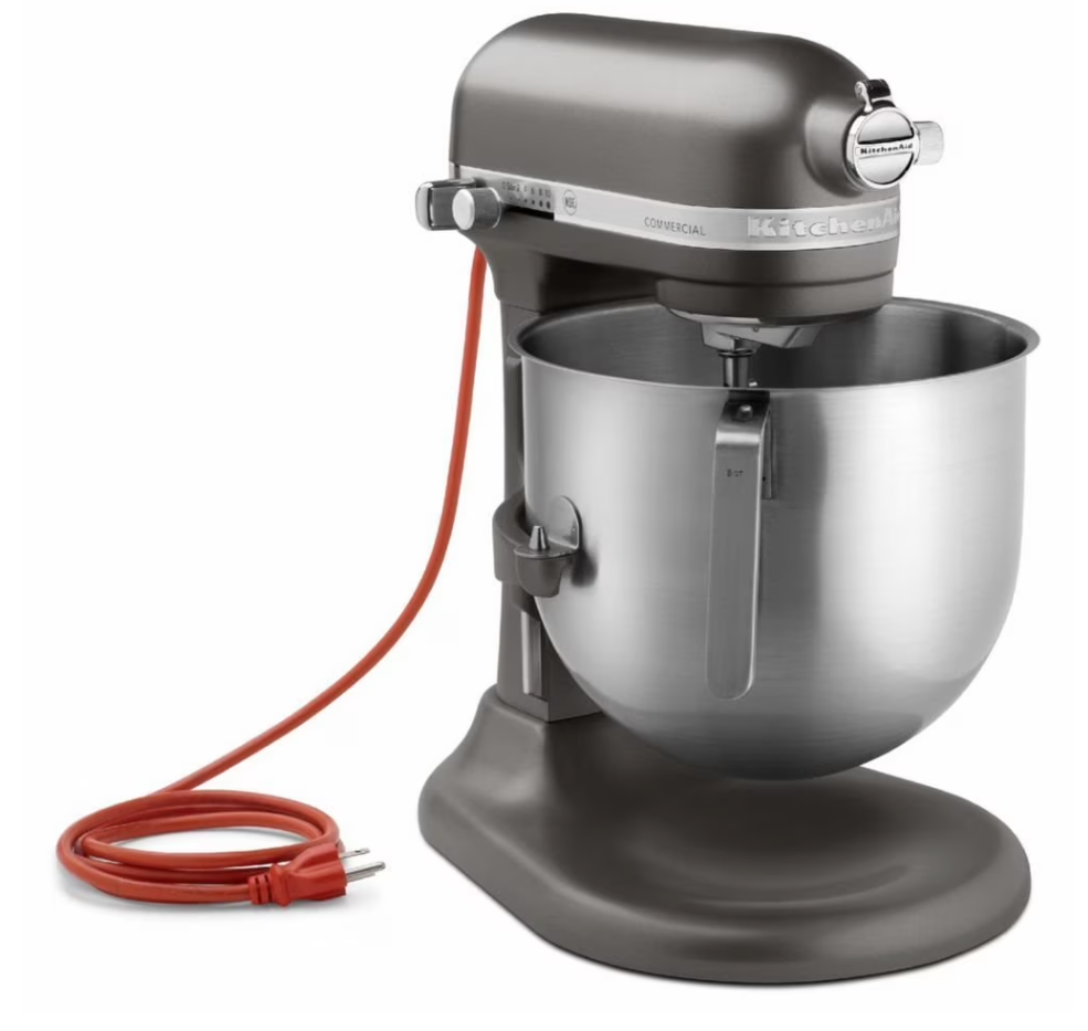 KitchenAid Commercial - KSM8990DP - 8 qt Dark Pewter Commercial Stand Mixer