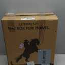 Hat Box for Cowboy Travel Extra Large, Waterproof Hard Hat Travel Case Storage Can for Fedora Panama Tweed Cap Hat Holder Organizer Carrier with Adjustable Carry Strap, Men's Western Gift, Large Black