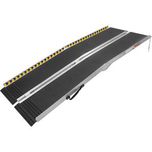 ThunderBay Portable 6FT Wheelchair Ramp Non-Slip Aluminum Folding Handicap Ramp, Door Threshold Wheelchair Ramps for Home, Wheel Chair Ramp for Home Steps, Doorways, Curbs, Stairs