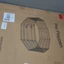 Pet Playpen Dog Pen Foldable Dog Exercise Fence 8 Panels 30 Inch Kennels Pet Playpen Options Ideal for Pet Medium Animals Outdoor Indoor