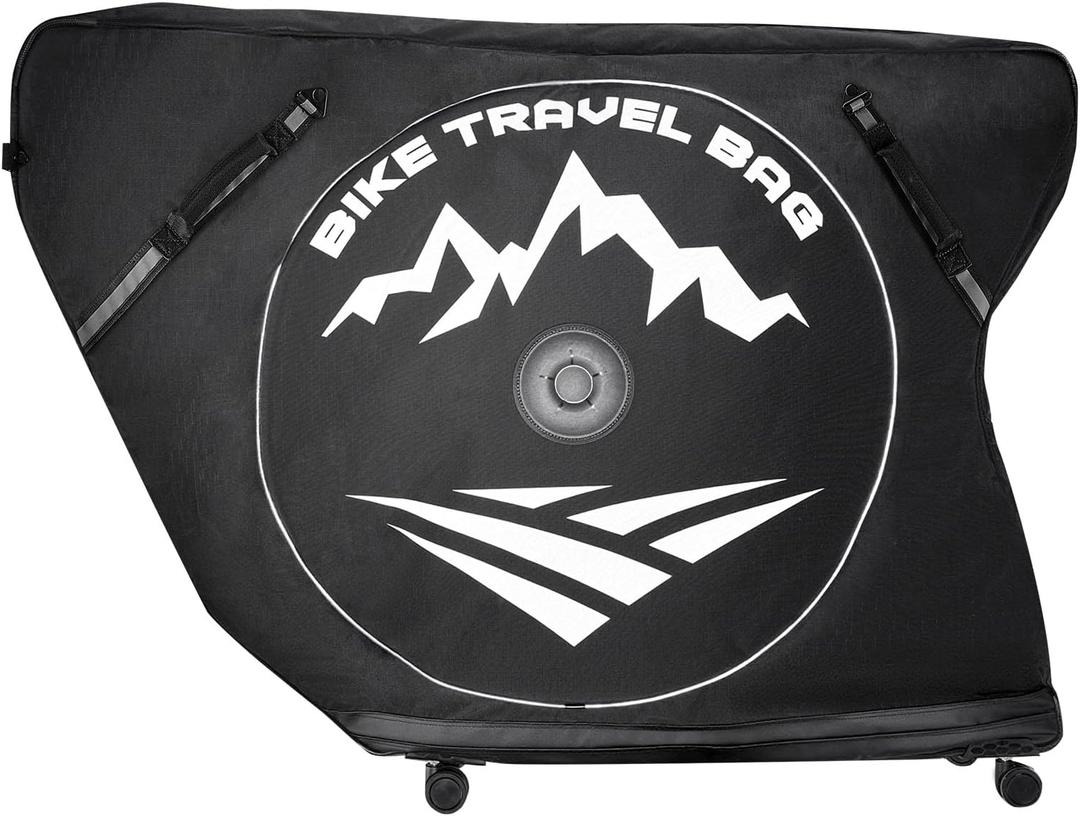 VEVOR Bike Travel Bag, Road Bike Bag Road Bicycle Storage Carry with TSA Lock & Dual Zipper for Air Travel, Outdoor Use, Airplane, Car, Train, Subway Transport, Triathlon Bike