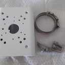 Pole Column Vertical Pole Mount Bracket for CCTV Dahua Wall Mounts Dome Security Cameras - Weatherproof 80-150mm Adjustable Hoop, 10KG Load, Rustproof Metal for PTZ/Dome Cameras