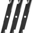 Keycci 103-6403 Hi Lift Mower Blade Compatibles with Ex Mark L Azer Z 60 Inch Deck, 103-6403-S Heavy Duty Mower Blade for Ex Mark L Azer Z XP AS XS E-Series S-Series, 3 Pack