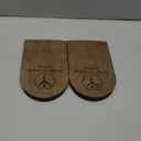 Premium Adjustable Orthopedic Heel Lift - Made in The USA - for Heel Pain and Leg Length Discrepancies - Large Pack of 2 Brown