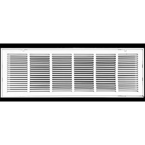 HVAC Premium 36 x 6 Duct Opening Steel Return Air Filter Grille, for 1-inch Filter, Removable Door, Flat Stamped HVAC Vent Cover Grille, Outer Dimensions 38.5 x 8.5