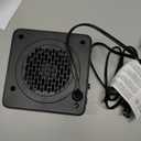 Gaiatop Mini Space Heater, Lightweight PTC Ceramic Fast Heating 500W Energy Efficient for Indoor Use, Overheating & 45 Tip-Over Protection, Portable Desk Electric Heaters for Office Home Black