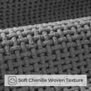 GRANNY SAYS Gray Bathroom Rugs, Absorbent Bath Mats for Bathroom, 24" x 16", Soft Chenille Bath Mat, Small Bath Rugs Non Slip Washable, Quick Dry, Thin, Rug for Tub and Shower (Grey)