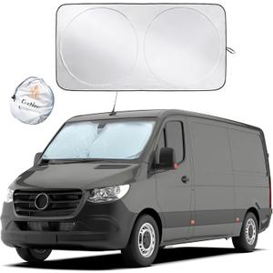 EcoNour Foldable Sunshade for Car Windshield | Dashboard Shield for Your Vehicle | Auto Window Shades for UV Rays and Sun Screen Protection | XXXX-Large (75 inches x 37 inches)