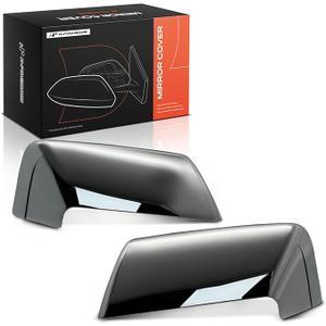 A-Premium 2 PCS Driver and Passenger Side Rearview Mirror Covers Caps - Compatible with Ford Expedition 2015-2017 & Lincoln Navigator 2007-2017 - Chrome