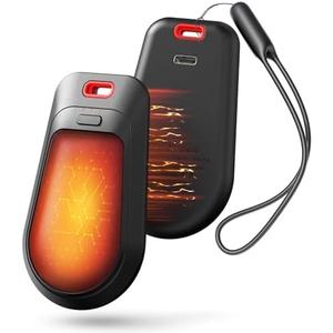 Hand Warmers Rechargeable 2 Pack, Magnetic Electric USB Hand Warmers with 3 Heat Settings, Portable Pocket Heater for Outdoor, Hunting, Golf, Camping