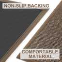 LEKEEPGO Door Mat 32"x47", Non Slip Door Mat Indoor Entrance, Rubber Backing Front Indoor Doormat Washable Absorbent Low-Profile Entryway Entry Resist Dirt Inside Door Mats, Brown