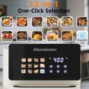 10L Large Xl Pro Air Fryer Oven With Grill Combo For Kitchen Countertop Use,12 in 1 Smart Convection Ovens,AirFryer With Glass View Window,Nonstick Basket,Fryer Liners,Removable Door-White