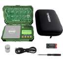 Pocket Scale, 500g x 0.01g, Dual Powered, Precision Gram Jewelry Scale with Zipper Case, Digital Small Coin Scale, Large Backlight Display, 6 Weighing Units,Cal Weight, USB Cable Included (Army Green)