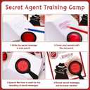 ReliThick 15 Sets Detective Party Favors Spy Secret Kit Escape Room Birthday Party Decoder with Agent Training Camp Notepads Cards Pens Treat Bags Stuffers Piata Filler Classroom Prizes