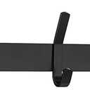 Matte Black Coat Rack Wall Mount with 10 Double Hooks for Hanging  30 Inch Heavy Duty SUS304 Stainless Steel Rustic Coat Hooks  Hat, Clothes, Purse, Towel Wall Hooks  1 Pack (10 Hooks - 1 Pack)