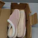 eIsfIt Slippers for Women Wide Diabetic Slippers Memory Foam House Slippers Adjustable Arthritis Edema House Shoes Bedroom Slippers Pink Size 8