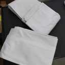 XWZO 100% Blackout Curtains 2 Panels with Tiebacks- Heat and Full Light Blocking Window Treatment with Black Liner for Bedroom/Nursery, Grommet Top, White, W52 x L84 Inches Long, Set of 2