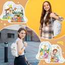 Dansydaisy 12 Pcs Christmas Nativity Coloring Crafts for Kids Color Your Own Nativity Drawstring Bags Religious Christmas Crafts Christian DIY Holy Coloring Bags for Xmas Sunday School Classroom Favor