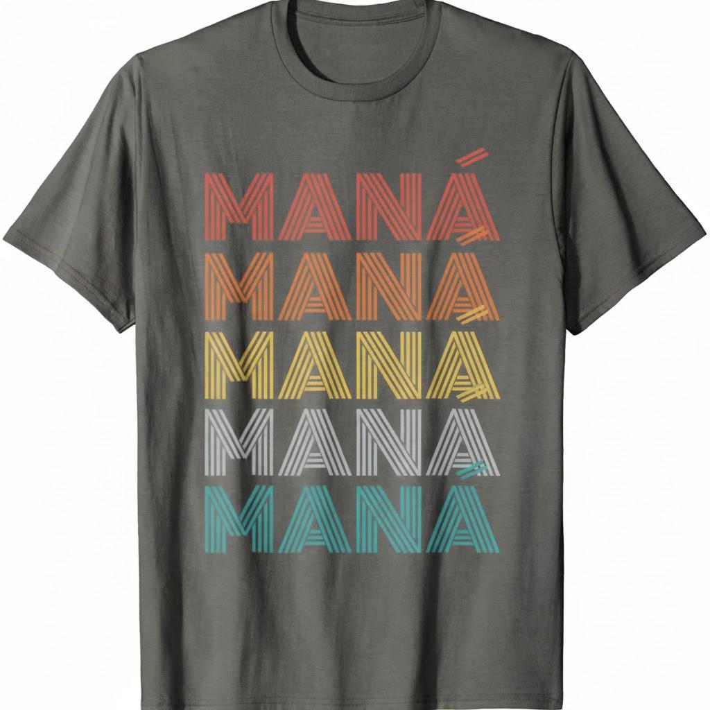 Retro Vintage Mana T-Shirt XXXL
