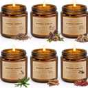 6 Pack Scented Candles Set | Candles for Home Scented, Candles Gifts Set for Women Men, Long Lasting Soy Wax Candle, Aromatherapy Candles Gift for Birthday Thanksgiving Christmas Day
