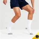 ONKE Max Full Cushion Crew Socks for Men Heavy Duty Work Boot Steel Toe Workout Athletic Thick Warm Moisture Wicking Control (White, L)