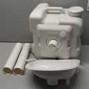 Portable Sink Outdoor Camping Sink Battery Operated Electric Hand Washing Station | 5 Gallon Tank with Towel Holder & Soap Dispenser