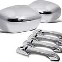 Chrome Door Handle Cover and Mirror Cover Set for 05-10 Chrysler 300 300C (NOT for R/T & SRT8 Model) / 2005-2008 Dodge Magnum
