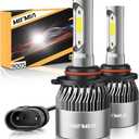 / Bulbs 6500K Cool White 900% Brighter 36000LM, Plug-N-Play with Cooling Fan IP68 Waterproof Off Road Lights, Pack of 2