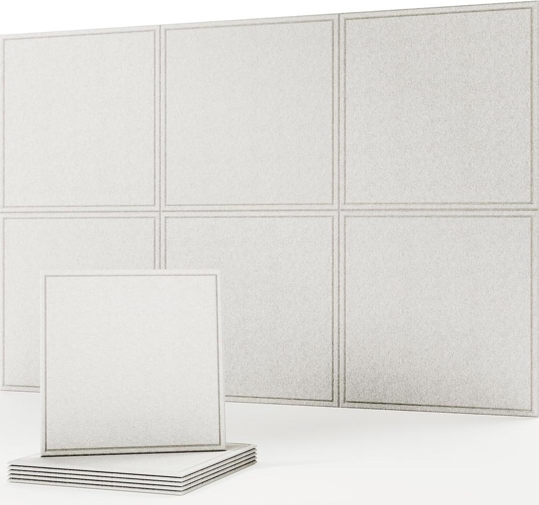 Sound Absorbing Panels, Acoustic Wall Panels, Sound Dampening, 6 Pack