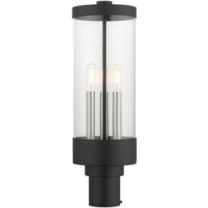 Livex Lighting 3 Lt Textured Black Outdoor Post Top Lantern